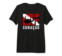 Scuba Dive Curaçao (Curacao) Diver Down Flag Premium T-Shirt