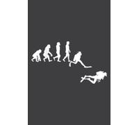 Scuba Dive Evolution Diving Diver Ocean Lover Gift: Daily Planner Notepads - To Do List with Priorities, Notes, Meals and Water Intake Tracker, 100 Pages