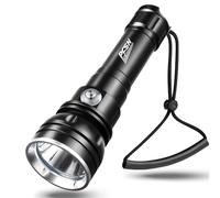 Scuba Dive Light Diving Flashlight - PFSN 3000 Lumens Underwater Flashlight 150m Waterproof, 400m Long Throw Spot & Wide Beam Diving Light, Best Rechargeable Dive Torch for Diver Snorkeling, Caving
