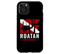 SCUBA Dive Roatan Honduras Diver Down Flag Case for iPhone 11 Pro