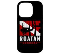 SCUBA Dive Roatan Honduras Diver Down Flag Case for iPhone 14 Pro