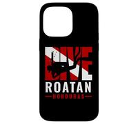 SCUBA Dive Roatan Honduras Diver Down Flag Case for iPhone 14 Pro Max