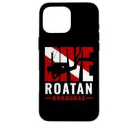 SCUBA Dive Roatan Honduras Diver Down Flag Case for iPhone 16 Pro Max