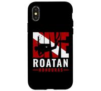 SCUBA Dive Roatan Honduras Diver Down Flag Case for iPhone X/XS