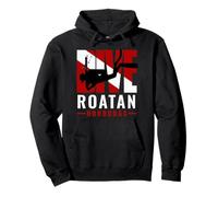 SCUBA Dive Roatan Honduras Diver Down Flag Pullover Hoodie