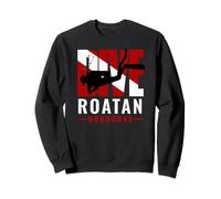SCUBA Dive Roatan Honduras Diver Down Flag Sweatshirt