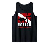 SCUBA Dive Roatan Honduras Diver Down Flag Tank Top