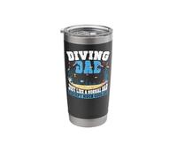 Scuba Diver Dad Father Diving Dad Just Like A Normal Dad Stainless Steel Insulated Tumbler
