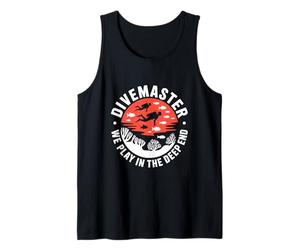 Scuba Diver Diving, Divemaster We Play in The Deep End Tank Top