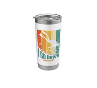 Scuba Diver Diving Instructor Underwater I Go Down Stainless Steel Insulated Tumbler