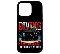 Scuba Diver Diving Same Planet Different World Case for iPhone 15 Pro Max