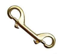 Scuba Diver Double Hook 10cm Brass Heavy Duty Clip