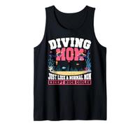 Scuba Diver Girl Mom Mother Diving Mom Just Like A Normal Tank Top