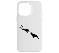 Scuba Diver Meets Seal Underwater Vacation Women Divers Case for iPhone 14 Pro Max