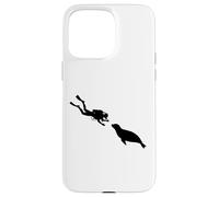 Scuba Diver Meets Seal Underwater Vacation Women Divers Case for iPhone 15 Pro Max