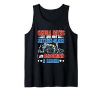 Scuba Diver Not Getting Older Proud Legend Father's Day Tank Top