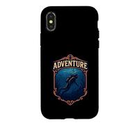 Scuba Diver Ocean Adventure Vintage Case for iPhone X/XS