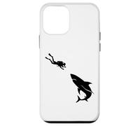 Scuba Diver Shark Encounter Sea Exploring Ocean Life Diving Case for iPhone 12 mini
