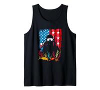 Scuba Diver Silhouette Tank Top