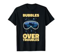 Scuba Diving - Bubbles Over Trubbles - Diver Mask T-Shirt