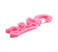 Scuba Diving Clip for BCD Hose Holder Dual Secure Diving Gear Spring Buckle 304 Stainless Steel & PP Material (Pink)