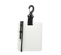 Scuba Diving Communication Board for Underwater Use with Pencil Waterproof Writing Slate for Recording Dive Logs and Messages (Black L)