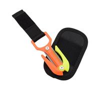 Scuba Diving Cutting, Dual Blade Underwater & Portable Line Cutter, Titanium Alloy Anti-Corrosion with Protective Sheath for Underwater Diving, Emergency Rescue & Fishing for Divers