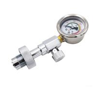Scuba Diving Cylinder Pressure Gauge DIN 400Bar with Release Valve for Standard DIN Valve Tanks G5/8 Thread Stainless Steel Construction High Pressure Gauge