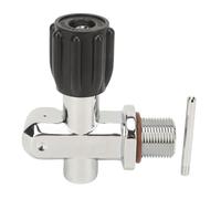 Scuba Diving Cylinder Valve Chrome Plated Brass DIN Yoke Dual Use High Pressure Fire Resistant Valve for Scuba Diving Fire Fighting G3/4 Interface 97x106mm 673g
