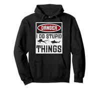 Scuba Diving Diver Danger I Do Stupid Things Pullover Hoodie