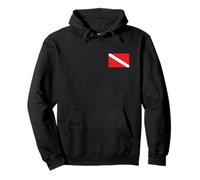Scuba Diving Diver Down Flag Pullover Hoodie