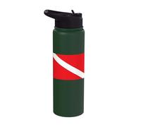 Scuba Diving Diver Down Flag Stainless Steel Insulated Water Bottle