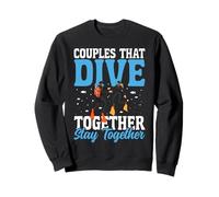 Scuba Diving Diver Girl Marriage Husband Wife Wedding Sweatshirt