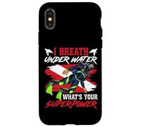 Scuba Diving Diver I Breath Under Water What's Your Case for iPhone X/XS