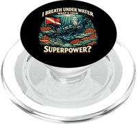 Scuba Diving Diver I Breath Under Water What's Your PopSockets PopGrip for MagSafe