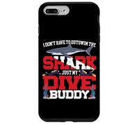 Scuba Diving Diver I Don't Have To Outswim The Shark Just My Case for iPhone 7 Plus/8 Plus