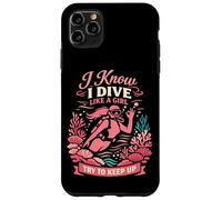 Scuba Diving Diver I Know I Dive Like A Girl Try To Keep Up Case for iPhone 11 Pro Max