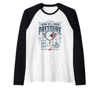Scuba Diving Diver I Work Well Under Pressure Raglan Baseball Tee