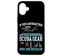 Scuba Diving Diver If You Can Read This I Was Forced To Put Case for iPhone 16 Plus