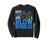 Scuba Diving Diver Keep Calm And Blow Bubbles Sweatshirt