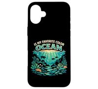 Scuba Diving Diver Ocean Is My Favorite Color Case for iPhone 16 Plus