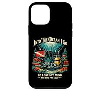 Scuba Diving Diver Retro Vintage Into The Ocean I Go To Lose Case for iPhone 12 mini