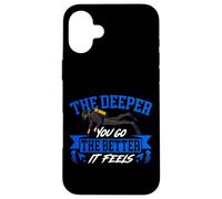 Scuba Diving Diver The Deeper You Go The Better It Feels Case for iPhone 16 Plus