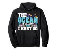 Scuba Diving Diver The Ocean Is Calling And I Must Go Pullover Hoodie