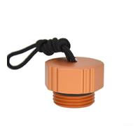 Scuba Diving Dust Cap for For Din Valves, Aluminum Alloy Tank Valve Cover for First Stage Regulators with Lanyard to Keep Valve Threads Clean (L)