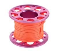 Scuba Diving Finger Spool Reel with Builtin Ball Bearing Aluminum Alloy | Braided Nylon Line, Compact Portable Design, Vibrant Coated Finish, Smooth Release for Cave Wreck Snorkeling