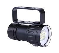 Scuba Diving Flashlight, 18000Lm Super Bright Scuba Dive Light IPX8 Waterproof Aluminum Alloy Underwater Torch Light for Under Water Outdoor Camp