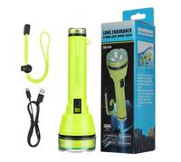 Scuba Diving Flashlight - Diving Safety Lights Underwater Flashlight | Anti-Slip Strap Bright Torch Rechargeable for Snorkeling Fishing Exploration Scientific Research