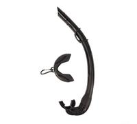 Scuba Diving For Snorkeling Wet Snorkel for Adults Foldable and Rollable with Comfortable Silicone Mouthpiece for Water Activities (black)