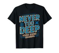 Scuba Diving Grandpa Deep Sea Adventures Never Retire T-Shirt